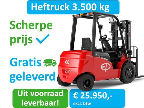Heftruck | 3500 kg | 4.8 tot 6M leverbaar | Li-ion | Robuust, Zakelijke goederen, Machines en Bouw | Heftrucks en Intern transport