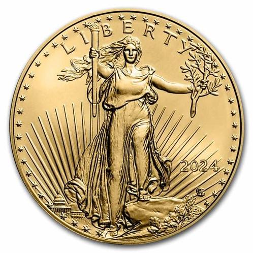 Gouden American Eagle 1/10 oz 2024, Postzegels en Munten, Munten | Amerika, Midden-Amerika, Losse munt, Goud, Verzenden