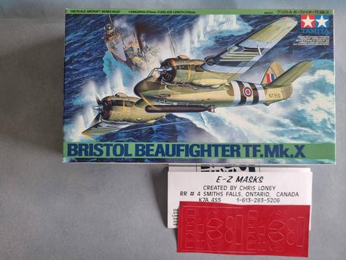 Tamiya 61067 Bristol Beaufighter TF.Mk.X 1:48 + mask set, Hobby en Vrije tijd, Modelbouw | Vliegtuigen en Helikopters, Verzenden