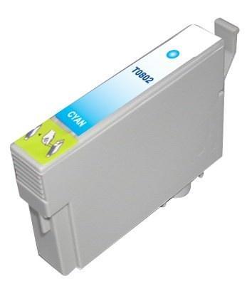 SecondLife inkt cartridge cyaan voor Epson T0802, Computers en Software, Printers, Ophalen of Verzenden