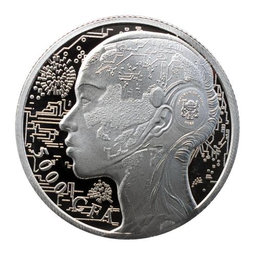 Chad AI Silver Coin 1 oz 2023 (30.000 oplage), Postzegels en Munten, Munten | Afrika, Losse munt, Zilver, Overige landen, Verzenden