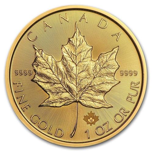 Gouden Maple Leaf 1 oz 2018, Postzegels en Munten, Munten | Amerika, Noord-Amerika, Losse munt, Goud, Verzenden