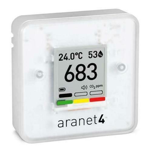 Aranet4 CO2 meter (CO2/Temp/RH), werkt op batterijen, app, Doe-het-zelf en Verbouw, Meetapparatuur, Overige meters, Nieuw, Ophalen of Verzenden