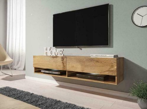 Zwevend TV-meubel Grijs/Wit/Eiken 100/140/180/200/280 cm LED, Huis en Inrichting, Kasten | Televisiemeubels, 25 tot 50 cm, Nieuw