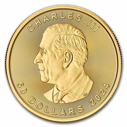 Gouden Canadian Maple Leaf 1 oz 2024, Postzegels en Munten, Munten | Amerika, Noord-Amerika, Losse munt, Goud, Verzenden