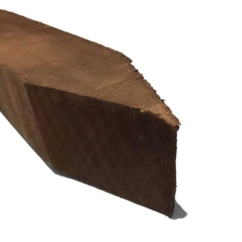 Hardhouten Paal Azobé 7x7cm met Punt, Doe-het-zelf en Verbouw, Hout en Planken, Nieuw, Verzenden