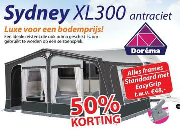 Dorema voortent Sydney 270 / 300 -50% gratis verzenden