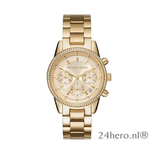 Dames horloge | Michael Kors | MK6356 | Nieuw | Gratis verz., Sieraden, Tassen en Uiterlijk, Horloges | Dames, Staal, Met strass