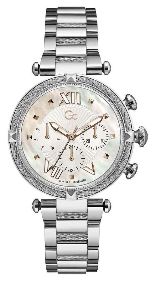 Gc Guess Collection Y16001L1MF Cable Chic dames horloge 38, Sieraden, Tassen en Uiterlijk, Horloges | Dames, Staal, Nieuw, Staal