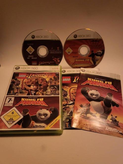 LEGO Indiana Jones Original Adventures + Kung Fu Panda, Spelcomputers en Games, Games | Xbox 360, Ophalen of Verzenden