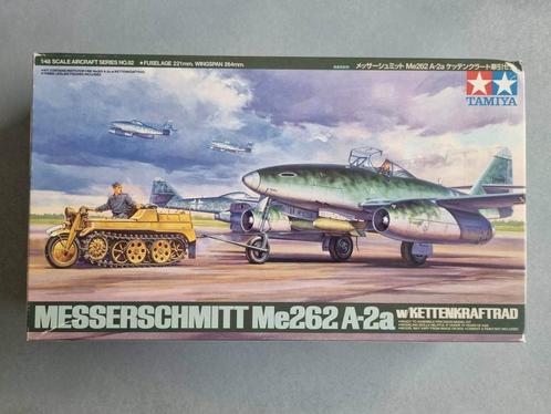 Tamiya 61082 Me 262 A-2a w/Kettenkraftrad 1:48, Hobby en Vrije tijd, Modelbouw | Vliegtuigen en Helikopters, Verzenden
