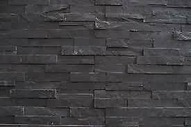Stonepanels, Muurstrips, Zwart, Mongolian Black, Doe-het-zelf en Verbouw, Tegels, Minder dan 20 cm, 60 cm of meer, 10 m² of meer