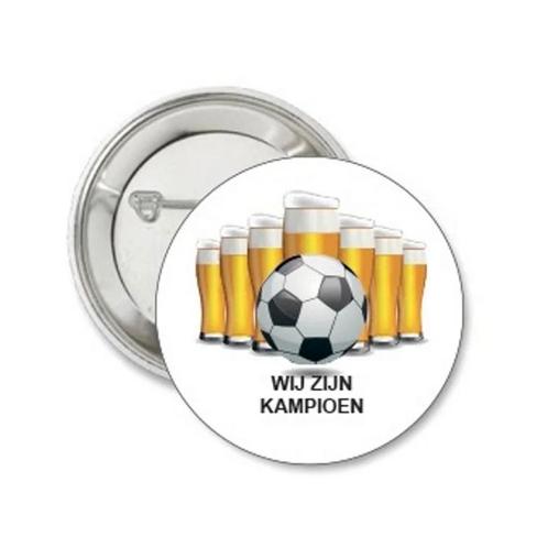 Button of (kleding)magneet Wij zijn Kampioen, Verzamelen, Sportartikelen en Voetbal, Overige typen, Nieuw, Overige binnenlandse clubs