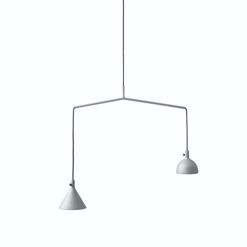 Menu lamp Cast Pendant Shape 4 grijs 2x (nieuw), Huis en Inrichting, Lampen | Hanglampen, Nieuw, Metaal, Minder dan 50 cm, Ophalen