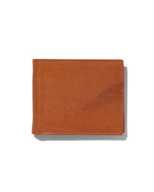 HEMA Billfold portemonnee bruin leer RFID 9.5x11.5, Kleding | Heren, Overige Herenkleding, Nieuw, Verzenden