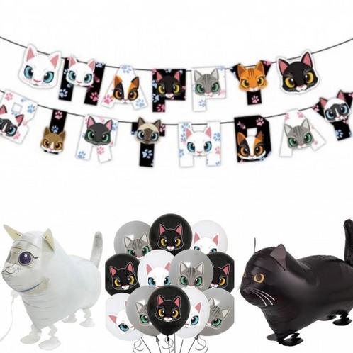 21-delige set Cats Black and White, Dieren en Toebehoren, Katten-accessoires, Verzenden