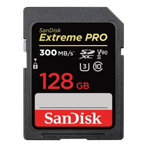 SanDisk SDXC Extreme Pro 128GB 300MB/s C10 UHS-II V90, Audio, Tv en Foto, Fotografie | Geheugenkaarten, Overige typen, Nieuw, Ophalen of Verzenden