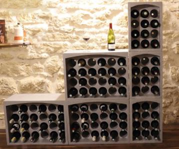 Flessen Rek voor 24 flessen - Stapelbaar 67 x 29,5 x 50 cm