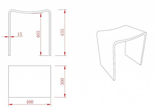 Solid Surface kruk  400x300x425, Doe-het-zelf en Verbouw, Sanitair, Ophalen of Verzenden