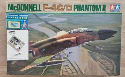 Tamiya 60305 F-4C/D Phantom II 1:32 + Eduard PE, Hobby en Vrije tijd, Modelbouw | Vliegtuigen en Helikopters, Verzenden