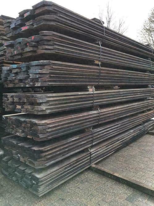 Gebruikte Azobé  Damwand planken hardhout 3 4 5  6cm dik !!!, Doe-het-zelf en Verbouw, Hout en Planken, Overige houtsoorten, 300 cm of meer