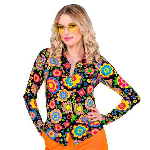 Jaren 60 Shirt Hippie Dames, Kleding | Dames, Carnavalskleding en Feestkleding, Nieuw, Verzenden