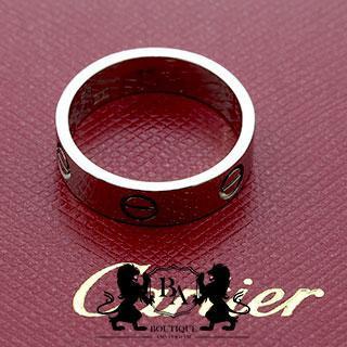 Cartier LOVE 18 Karaat Witgoud Ring Maat 56 Doos Certificaat