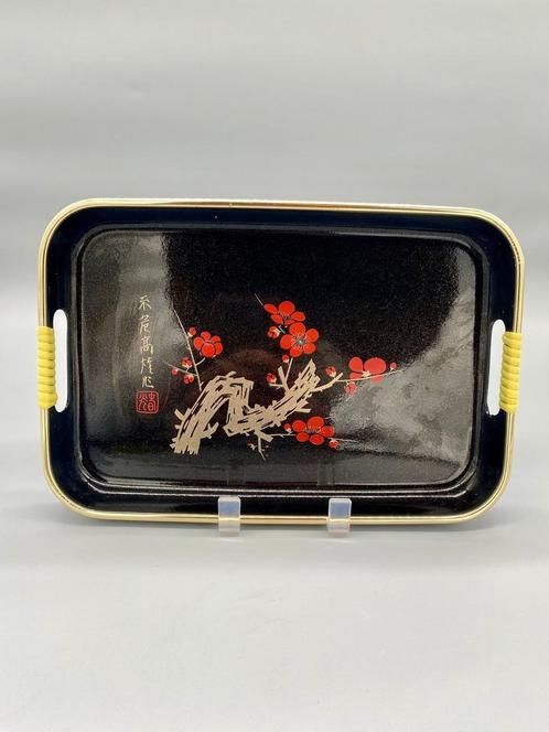 Japans dienblad lak 70s, Huis en Inrichting, Woonaccessoires | Dienbladen, Zo goed als nieuw, Kunststof, Rechthoekig, Ophalen of Verzenden