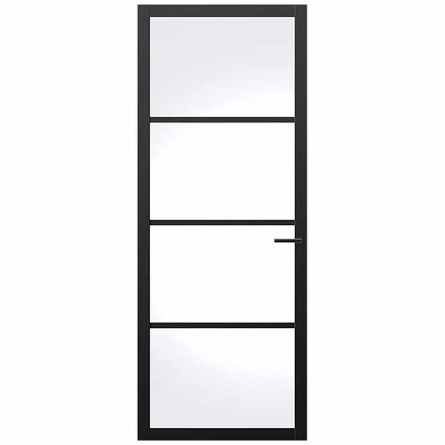Binnendeur Nova Design | NDB900 opdek afgelakt zwart, Doe-het-zelf en Verbouw, Deuren en Horren, Nieuw, 80 tot 100 cm, Verzenden