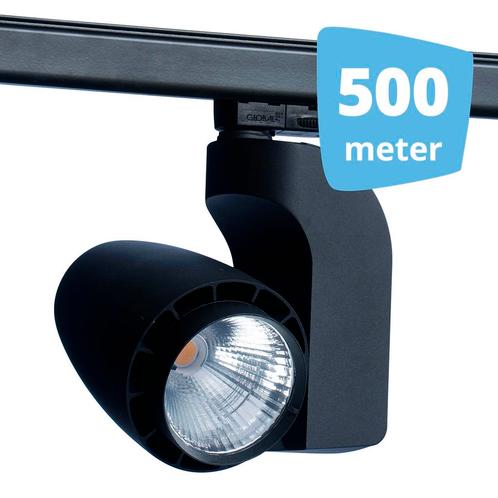 *TIP*  LED railverlichting vento zwart 500 spots + 500m, Huis en Inrichting, Lampen | Spots, Ophalen of Verzenden
