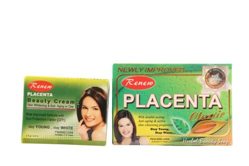 Renew Placenta Zeep Classic + Placenta Beauty Cream, Sieraden, Tassen en Uiterlijk, Beautycases, Ophalen of Verzenden