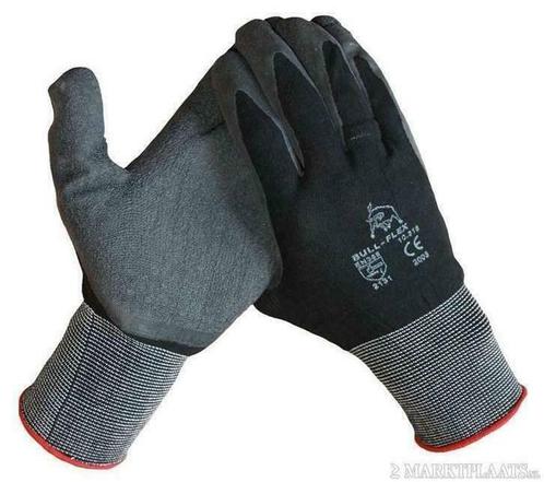 Werkhandschoenen Bull Flex Grip zwart handschoenen ACTIE, Doe-het-zelf en Verbouw, Metselstenen, Nieuw
