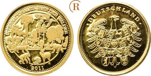 MiniaturgoudMunt 0,4 Gramm goud 2011 Brd: goud, Postzegels en Munten, Munten en Bankbiljetten | Toebehoren, Verzenden