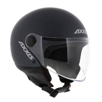 Nieuwe Axxis Square S helm mat titanium | Scooter Brommer
