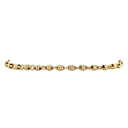 Gouden armband fantasie 19.5 cm 14 krt, Sieraden, Tassen en Uiterlijk, Armbanden, Nieuw, Ophalen of Verzenden