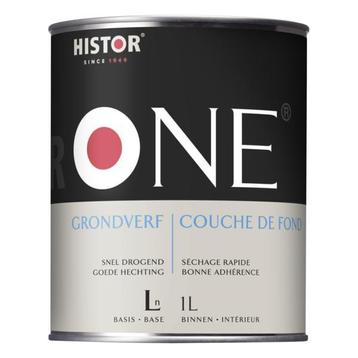 Histor One Grondverf Acryl 1 liter Waterbasis Alle Kleuren