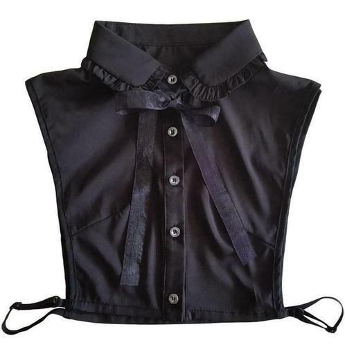 Zwart los blouse kraagje met strikje - losse blouse kraagjes, Kleding | Dames, Blouses en Tunieken, Zwart, Nieuw, Maat 42/44 (L)