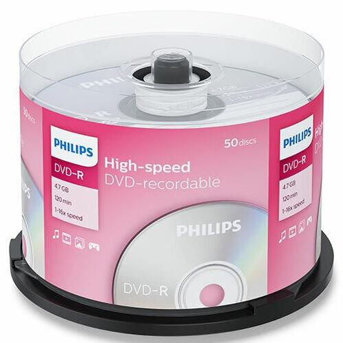 Philips DVD-R 4.7 GB 50 stuks, Computers en Software, Beschrijfbare discs, Nieuw, Verzenden