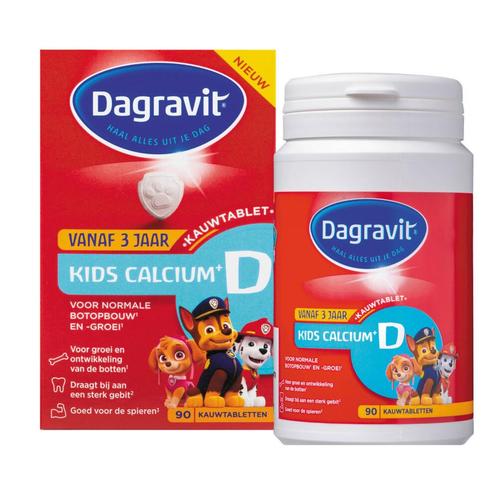 Dagravit Kids Calcium + D 90 kauwtabletten, Sieraden, Tassen en Uiterlijk, Uiterlijk | Dieet en Afvallen, Nieuw, Verzenden