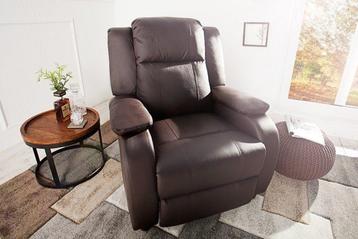 Moderne relaxstoel HOLLYWOOD koffie-tv-stoel met ligfunctie