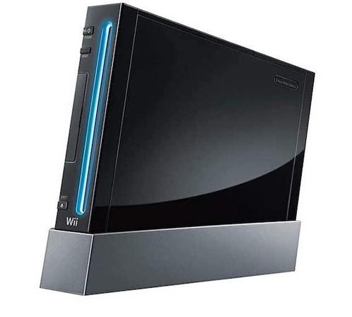 Wii Console Zwart (1e Model) (Wii Spelcomputers), Spelcomputers en Games, Spelcomputers | Nintendo Wii, Zo goed als nieuw, Ophalen of Verzenden
