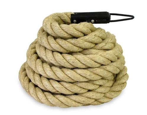 Strongman Klimtouw 4 of 6 m climbing rope, Sport en Fitness, Fitnessmaterialen, Overige typen, Nieuw, Armen, Benen, Borst, Rug