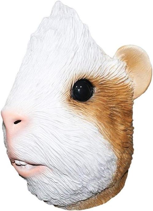 Hamster masker (wit-bruin), Kleding | Dames, Carnavalskleding en Feestkleding, Nieuw, Verzenden
