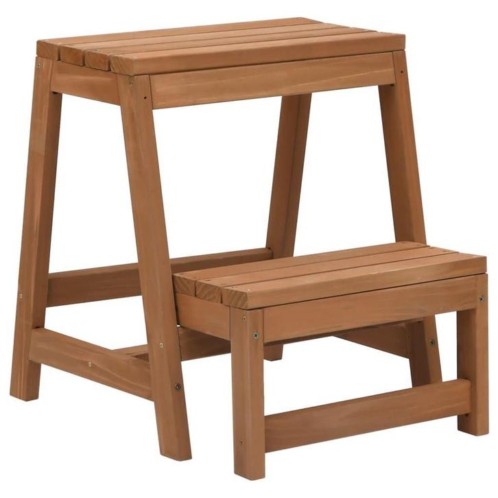 Vurenhouten Krukje Inklapbaar - Trapje & Zitje - Tweedeka..., Huis en Inrichting, Krukjes, Nieuw, Hout, Ophalen of Verzenden