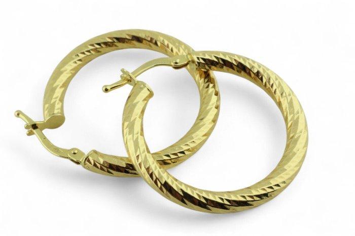 Hoepel oorbellen - 18 karaat Geel goud, Sieraden, Tassen en Uiterlijk, Antieke sieraden