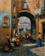 Salvatore Montella (1949) - Pescatori a lavoro (Napoli)