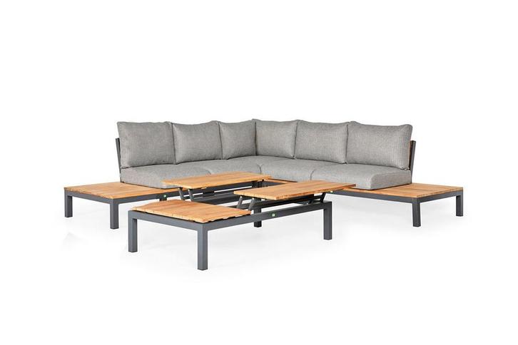 Suns Memphis loungeset light antraciet met antraciet frame |, Tuin en Terras, Tuinsets en Loungesets, Ophalen of Verzenden