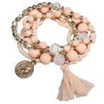 Fako Bijoux® - Armband - Summer - Roze, Sieraden, Tassen en Uiterlijk, Armbanden, Verzenden, Nieuw