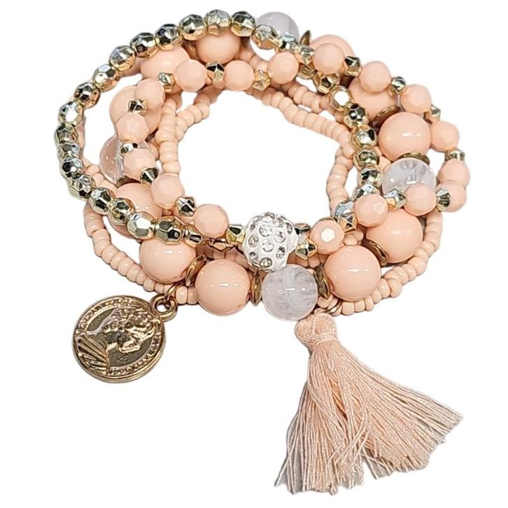 Fako Bijoux - Armband - Summer - Roze, Sieraden, Tassen en Uiterlijk, Armbanden, Verzenden