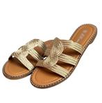 Goud kleurige Slippers, Kleding | Dames, Ophalen of Verzenden, Nieuw, Slippers